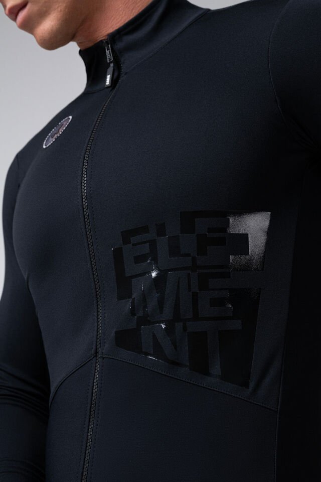 GOBIK ELEMENT INK BLACK - UZUN KOLLU BİSİKLET CEKETİ MEDIUM - SİYAH