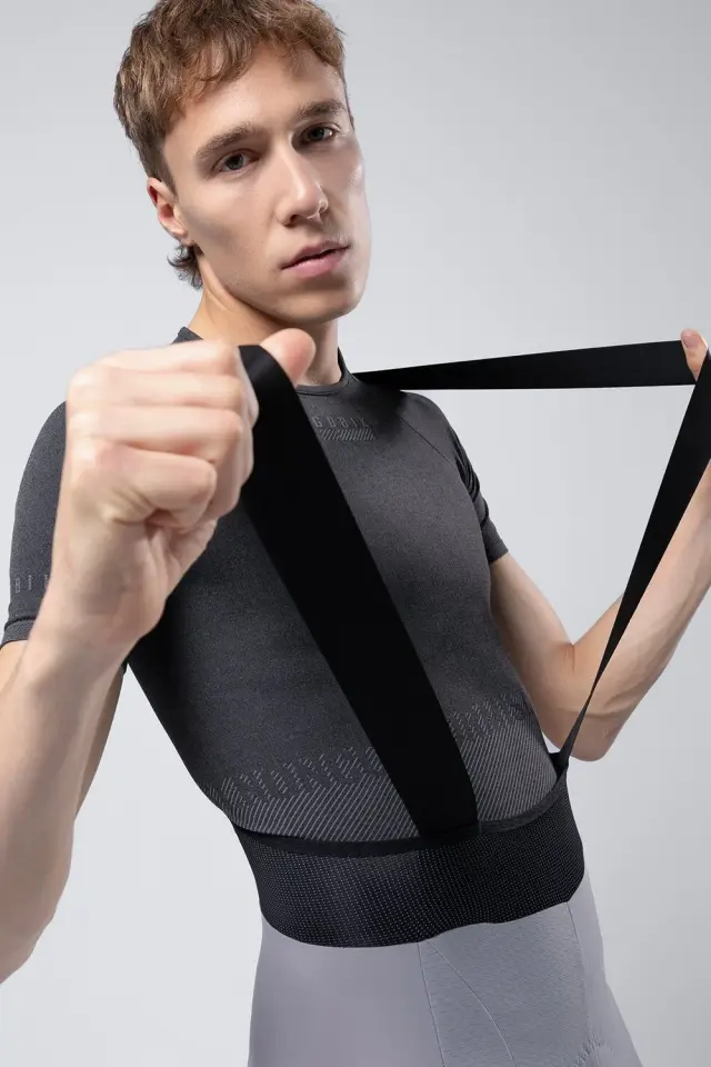 GOBİK GRIT G10 ERKEK BIB TAYT TAPIOCA - TERMAL KIŞ BİSİKLET TAYTI X-LARGE - GRİ