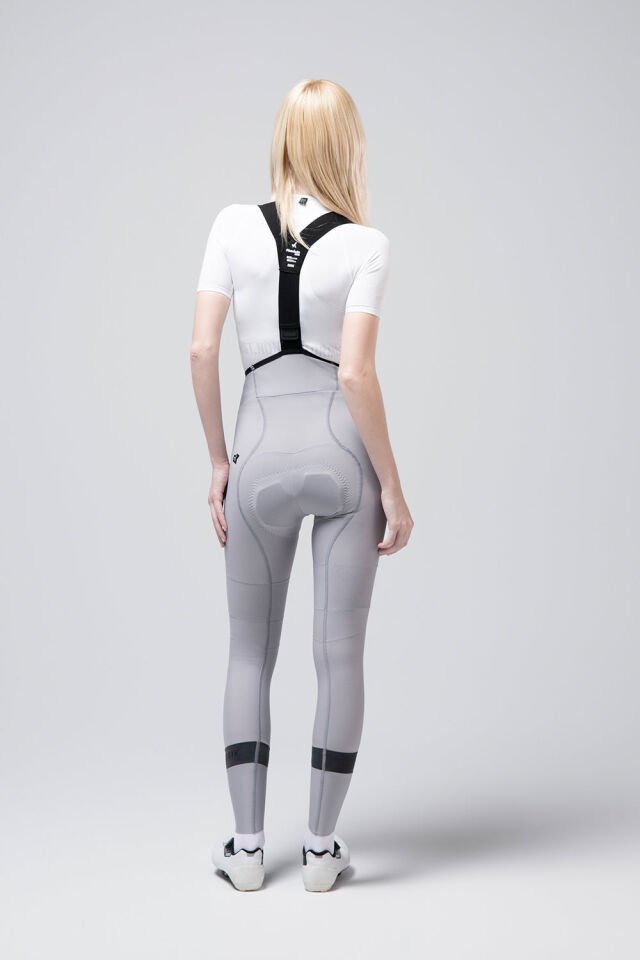 GOBİK ABSOLUTE  G10 KADIN BIB TAYT TAPIOCA - TERMAL KIŞ BİSİKLET TAYTI S - GRİ