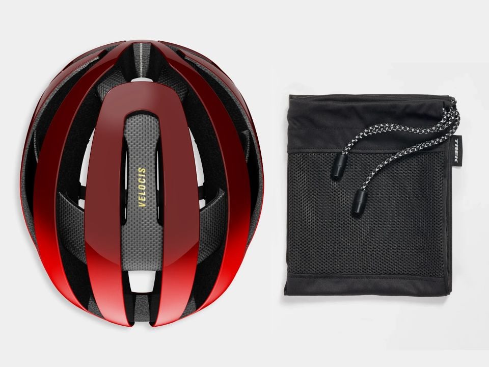 TREK VELOCİS MIPS YOL BİSİKLETİ KASKI MEDIUM - KIRMIZI SİYAH