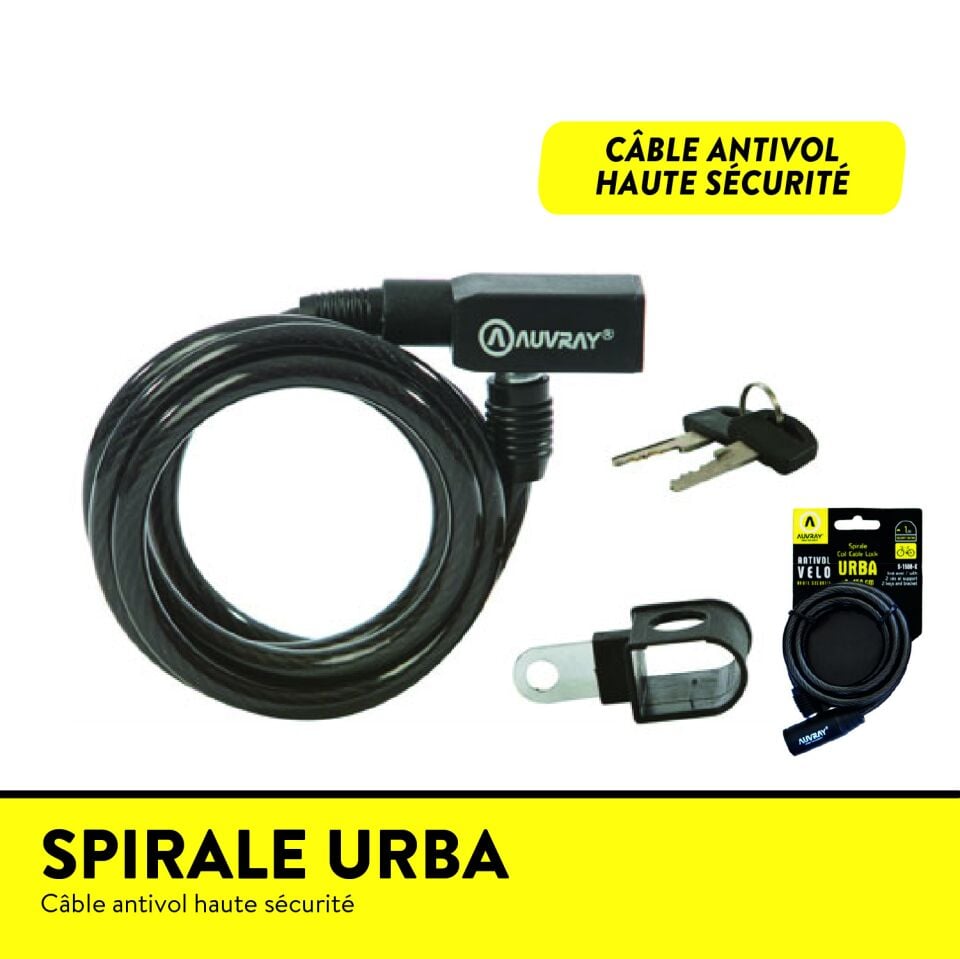 AUVRAY SPIRAL URBA KİLİT 8MM X150 CM