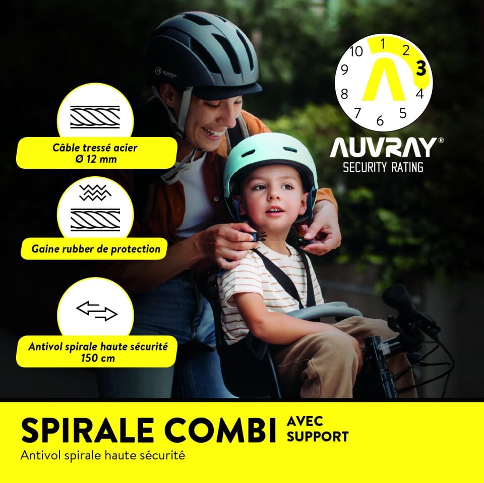 AUVRAY SPIRAL ŞİFRELİ KİLİT 150CM D12